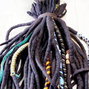 Wool Dreadlocks Premade-Ready to Ship Full Set