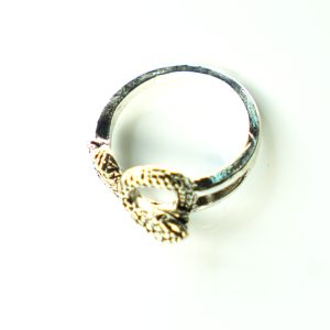 Hand made brass copper ring bead