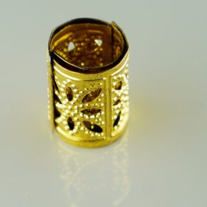 Hand made brass copper ring bead