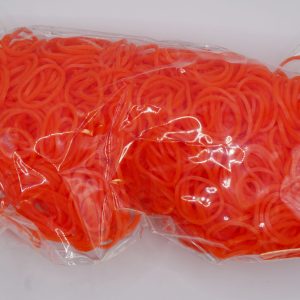 Rubber bands-strong-for hair styling orange
