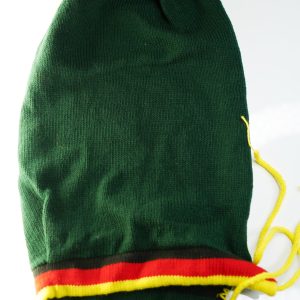 Beanies Small head big hair fashion beanies dark green
