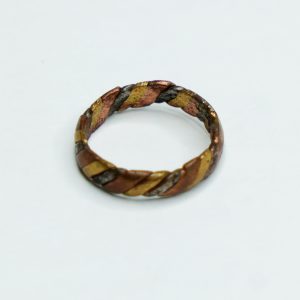 Hand made brass copper ring 2