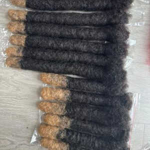 Wicks Human Hair Loc Extensions for Man/Woman Natural Black